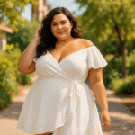 Plus Size White Dress