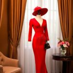 Classic Silhouette Red Dress