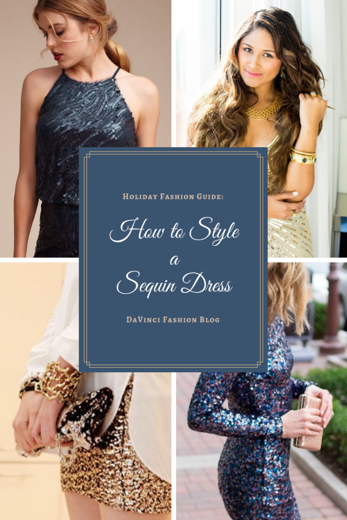 Blue Sequin Dress