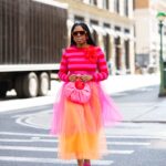 Pink and Orange Dress