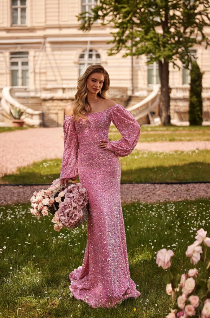 Pink Silk Dress