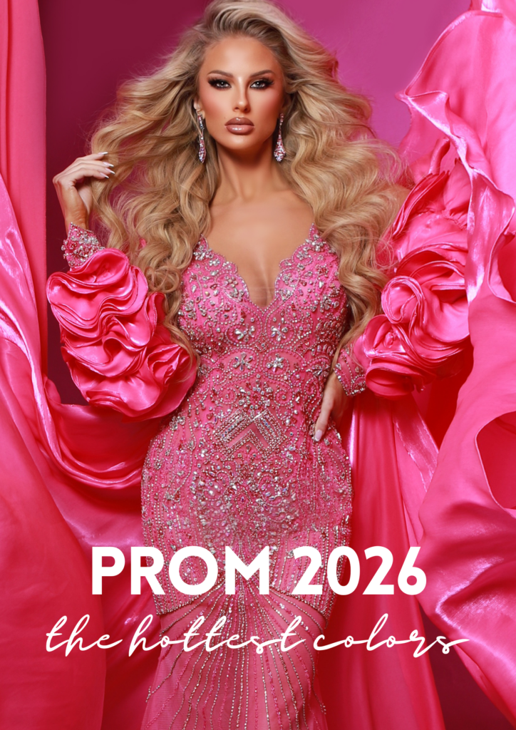 pink and blue dress