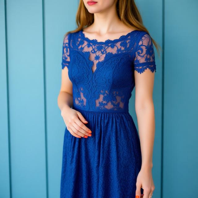 Blue Lace Dress