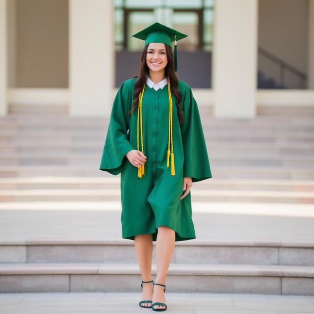 Green Graduation Dress