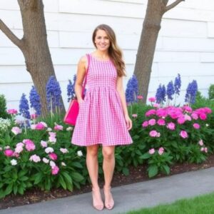 Pink Gingham Dress